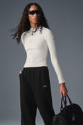 RIBBED EN POINTE LONG SLEEVE